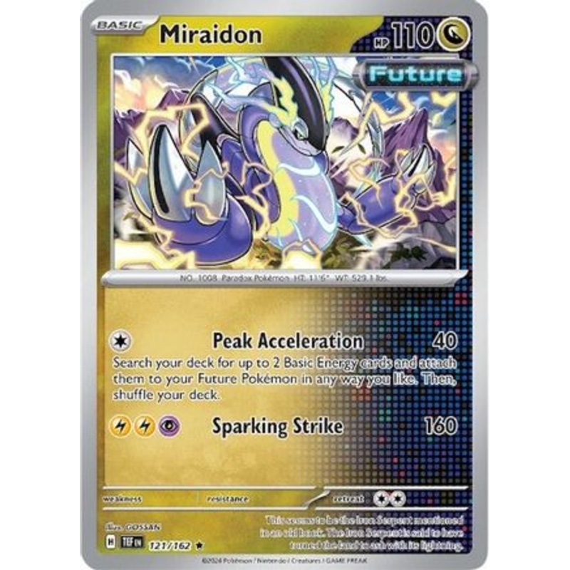 Miraidon 121/162  - Reverse Holofoil SV05 Temporal Forces - Rare