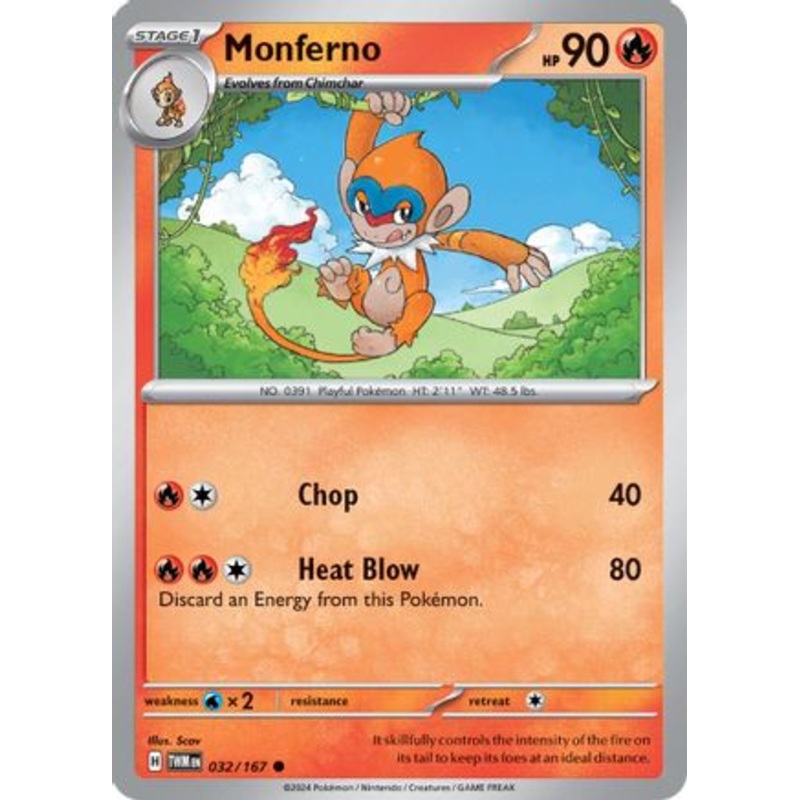 Monferno 032/167  SV06 Twilight Masquerade - Common