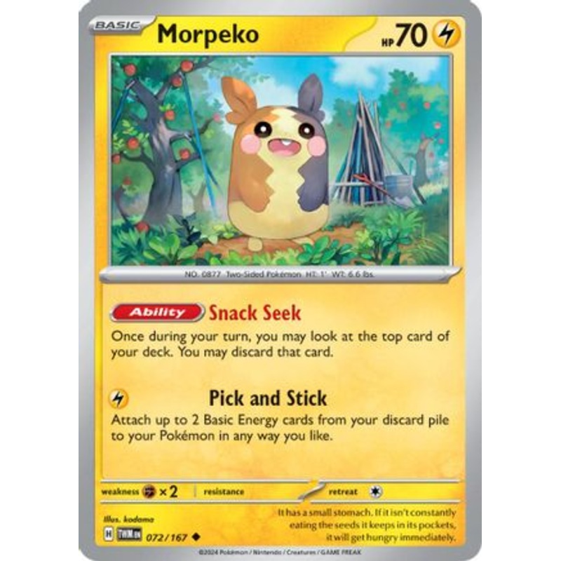 Morpeko 072/167  SV06 Twilight Masquerade - Uncommon