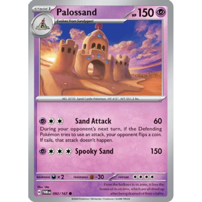 Palossand 092/167  - Reverse Holofoil SV06 Twilight Masquerade - Common