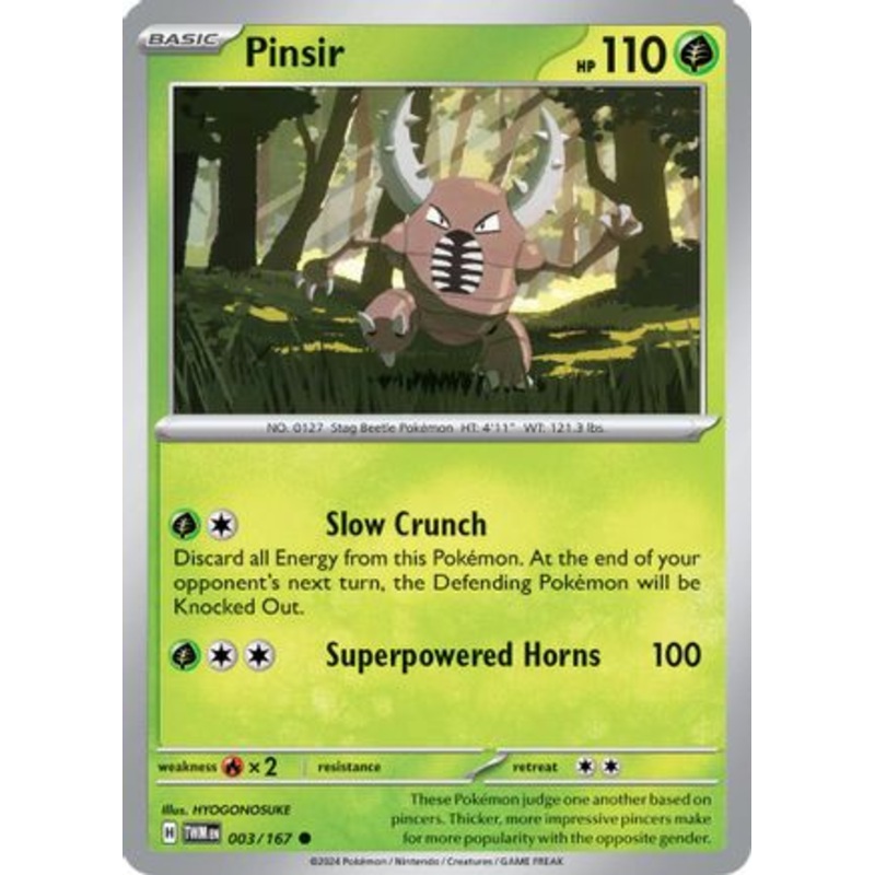 Pinsir 003/167  SV06 Twilight Masquerade - Common