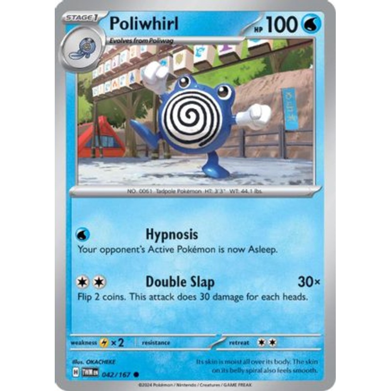 Poliwhirl 042/167  SV06 Twilight Masquerade - Common
