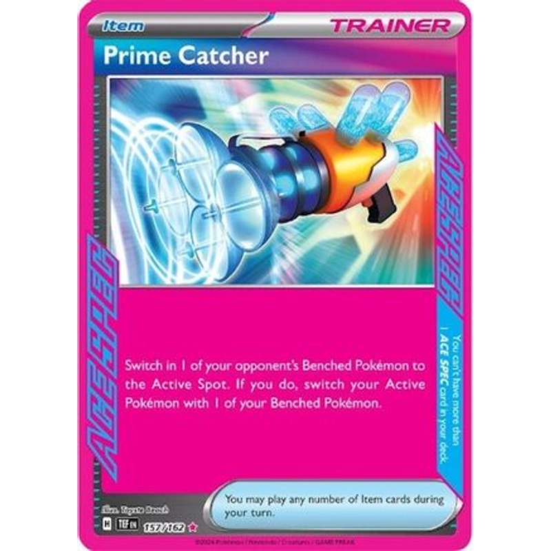 Prime Catcher 157/162  - Holofoil SV05 Temporal Forces - ACE SPEC Rare