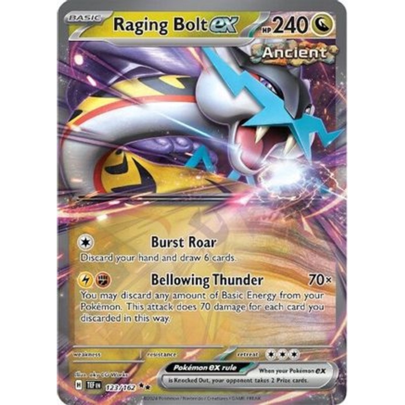 Raging Bolt ex 123/162  - Holofoil SV05 Temporal Forces - Double Rare
