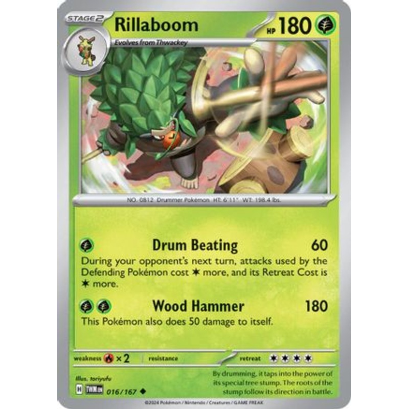 Rillaboom 016/167  SV06 Twilight Masquerade - Uncommon