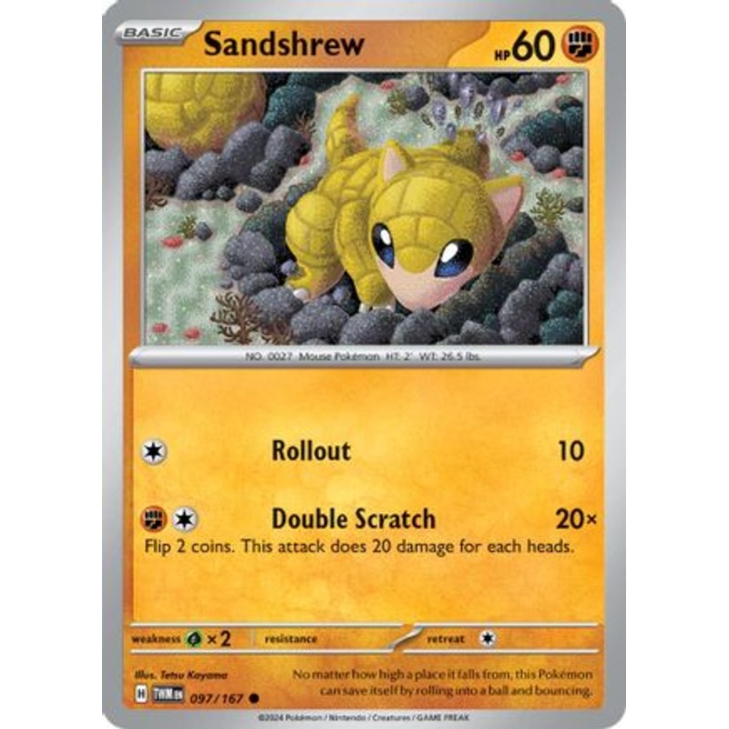 Sandshrew 097/167  SV06 Twilight Masquerade - Common