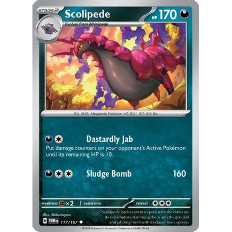 Scolipede 117/167  SV06 Twilight Masquerade - Uncommon