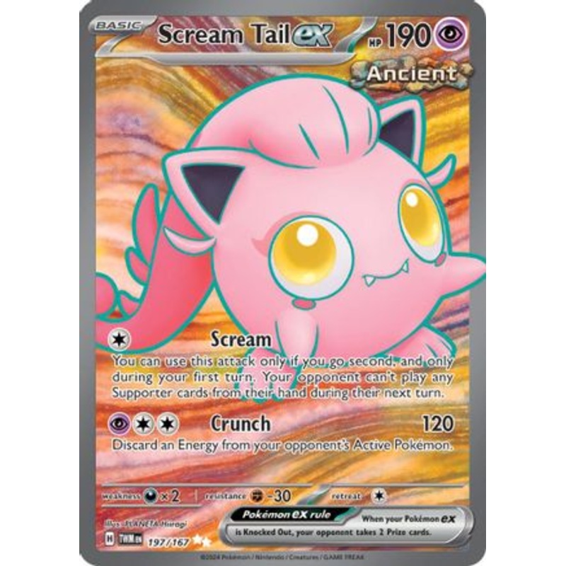 Scream Tail ex 197/167  - Holofoil SV06 Twilight Masquerade - Ultra Rare