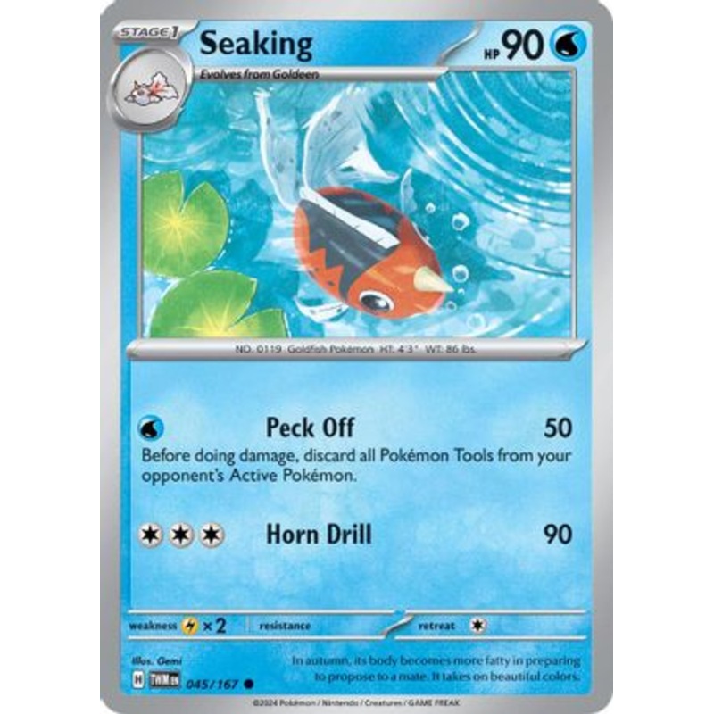 Seaking 045/167  - Reverse Holofoil SV06 Twilight Masquerade - Common