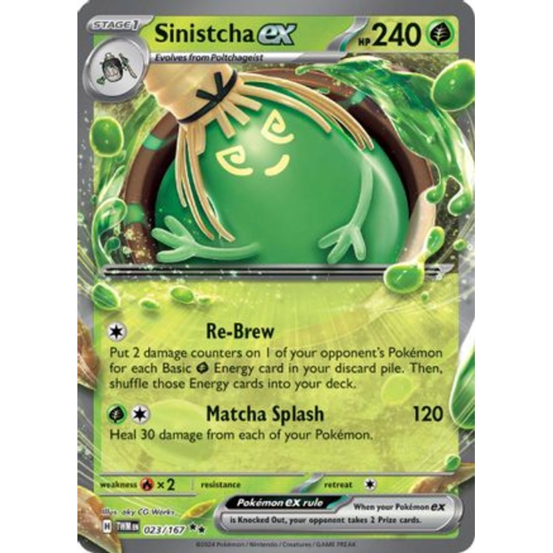 Sinistcha ex 023/167  - Holofoil SV06 Twilight Masquerade - Double Rare