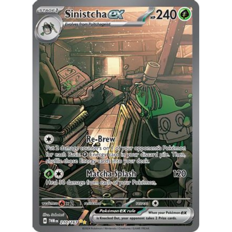 Sinistcha ex 210/167  - Holofoil SV06 Twilight Masquerade - Special Illustration Rare