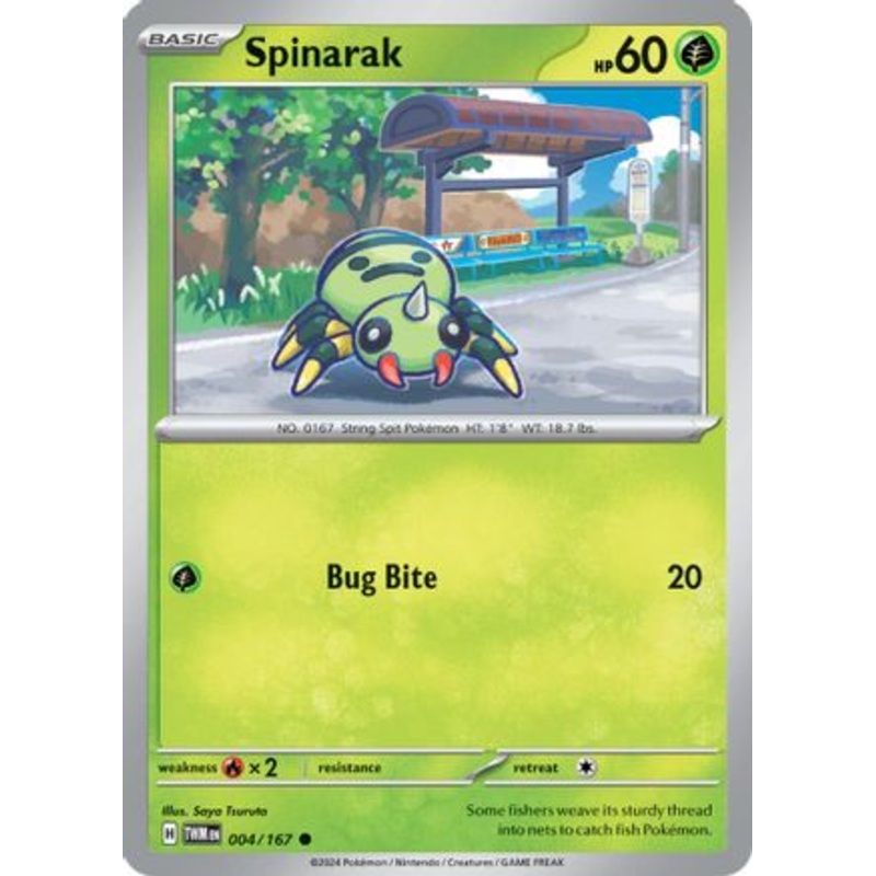 Spinarak 004/167  SV06 Twilight Masquerade - Common
