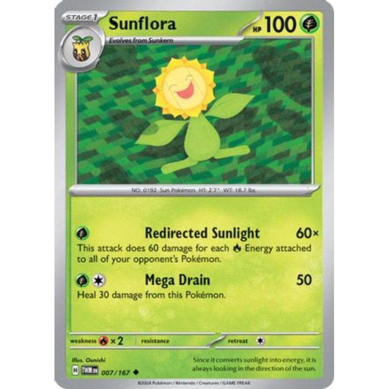 Sunflora 007/167  SV06 Twilight Masquerade - Uncommon