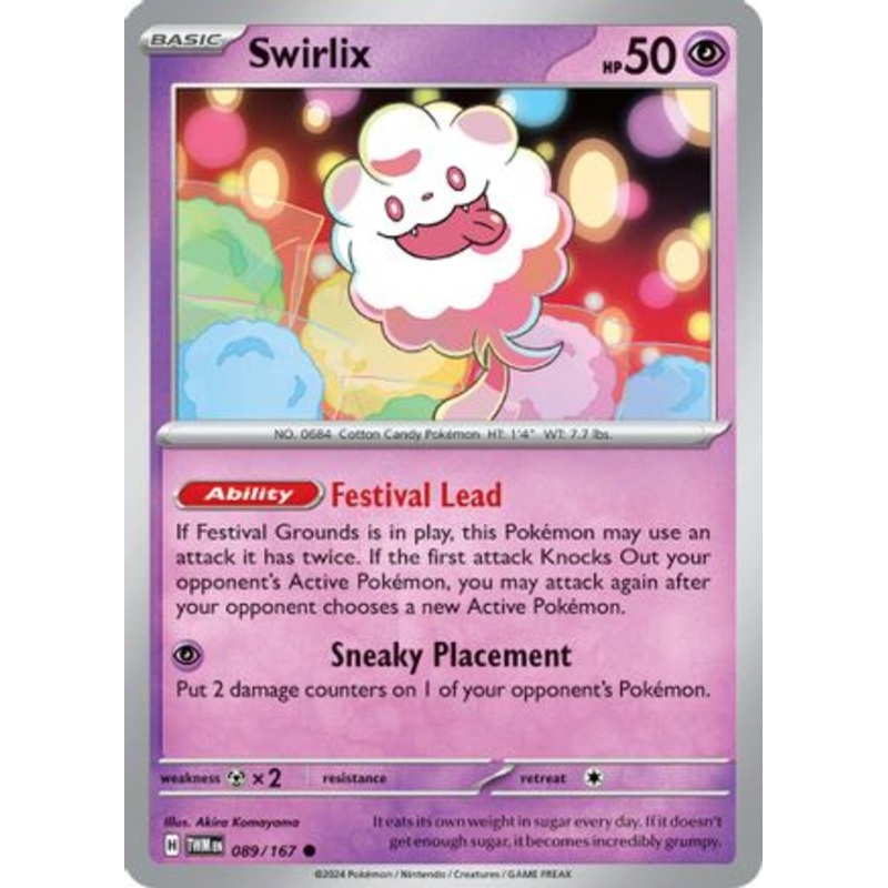 Swirlix 089/167  - Reverse Holofoil SV06 Twilight Masquerade - Common
