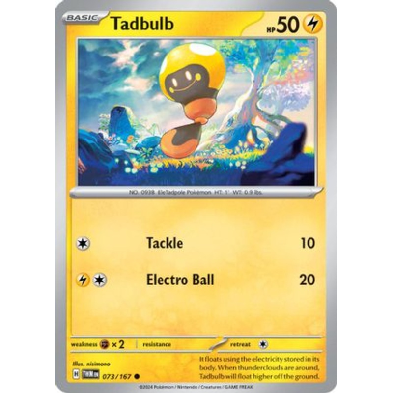 Tadbulb 073/167  - Reverse Holofoil SV06 Twilight Masquerade - Common