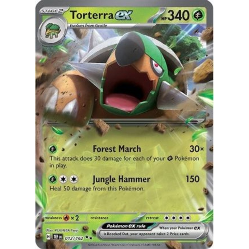 Torterra ex 012/162  - Holofoil SV05 Temporal Forces - Double Rare