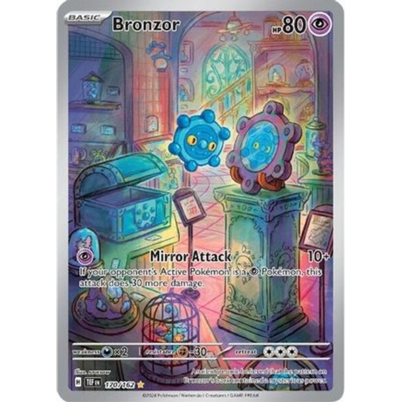 Bronzor 170/162  - Holofoil SV05 Temporal Forces - Illustration Rare
