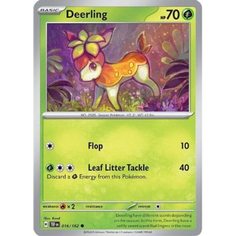 Deerling 016/162  - Reverse Holofoil SV05 Temporal Forces - Common