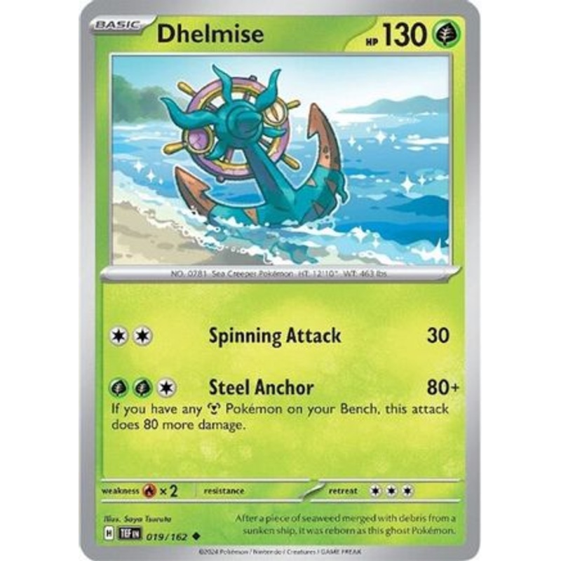 Dhelmise 019/162  - Reverse Holofoil SV05 Temporal Forces - Uncommon