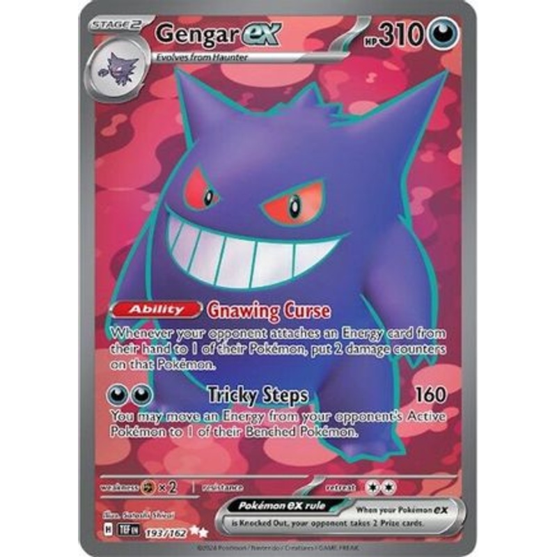 Gengar ex 193/162  - Holofoil SV05 Temporal Forces - Ultra Rare