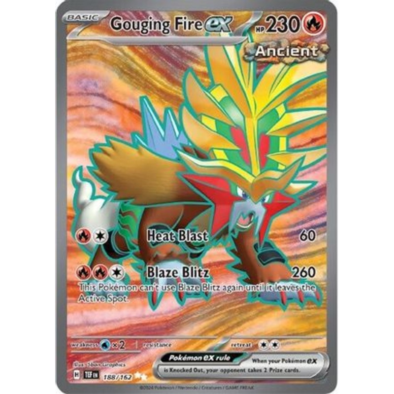 Gouging Fire ex 188/162  - Holofoil SV05 Temporal Forces - Ultra Rare
