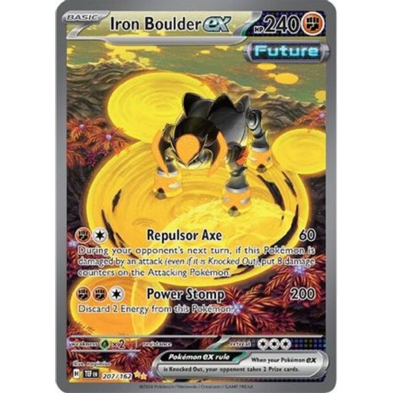 Iron Boulder ex 207/162  - Holofoil SV05 Temporal Forces - Special Illustration Rare