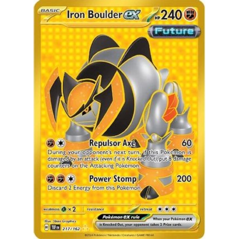 Iron Boulder ex 217/162  - Holofoil SV05 Temporal Forces - Hyper Rare