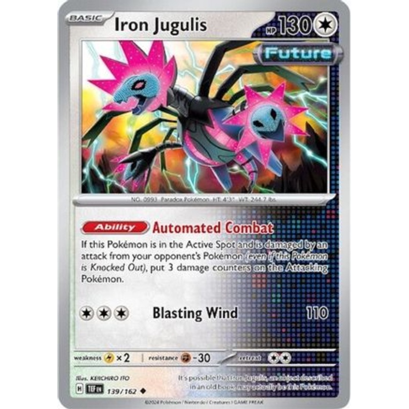 Iron Jugulis 139/162  - Reverse Holofoil SV05 Temporal Forces - Uncommon