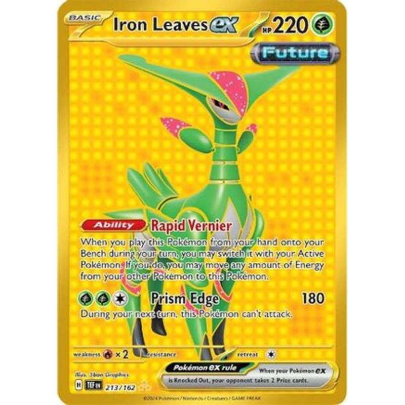 Iron Leaves ex 213/162  - Holofoil SV05 Temporal Forces - Hyper Rare