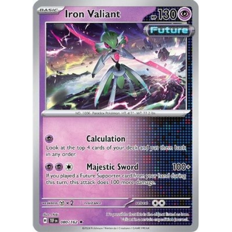 Iron Valiant 080/162  - Holofoil SV05 Temporal Forces - Rare