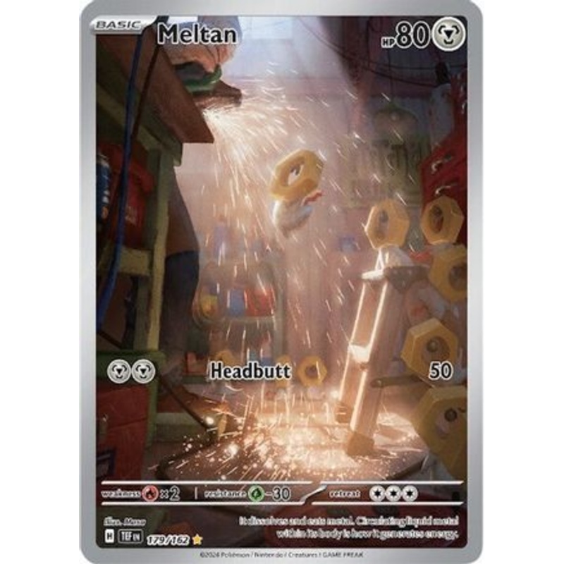 Meltan 179/162  - Holofoil SV05 Temporal Forces - Illustration Rare