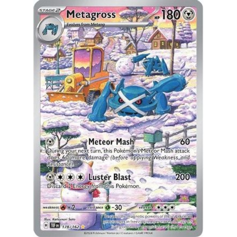 Metagross 178/162  - Holofoil SV05 Temporal Forces - Illustration Rare