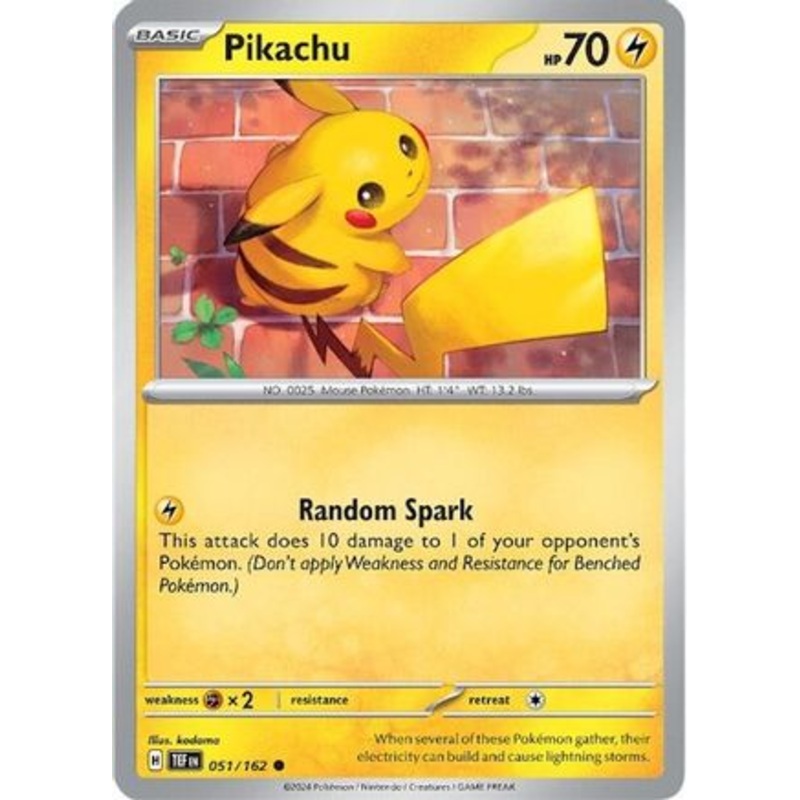 Pikachu 051/162  SV05 Temporal Forces - Common