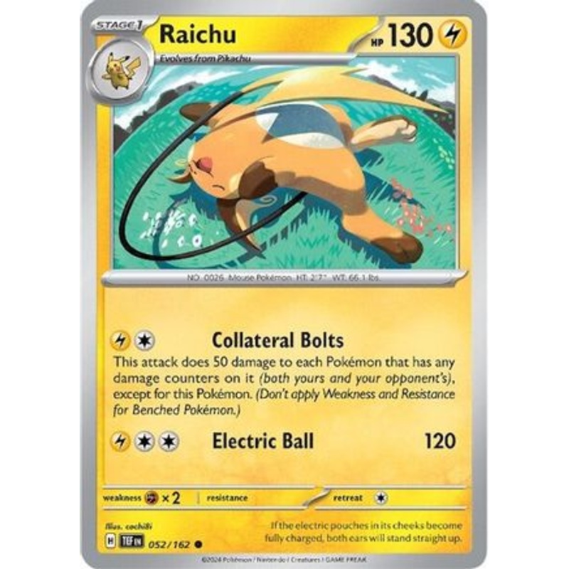 Raichu 052/162  SV05 Temporal Forces - Common