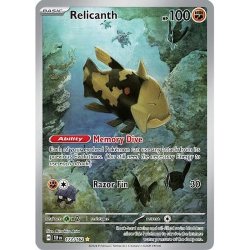 Relicanth 173/162  - Holofoil SV05 Temporal Forces - Illustration Rare