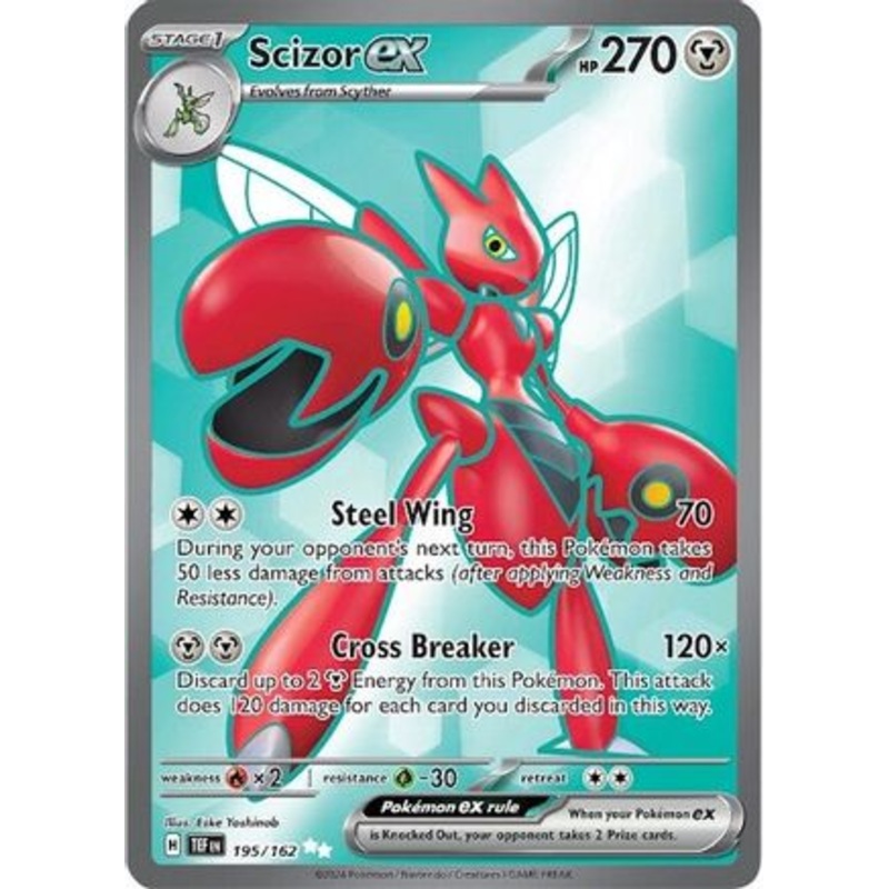 Scizor ex 195/162  - Holofoil SV05 Temporal Forces - Ultra Rare