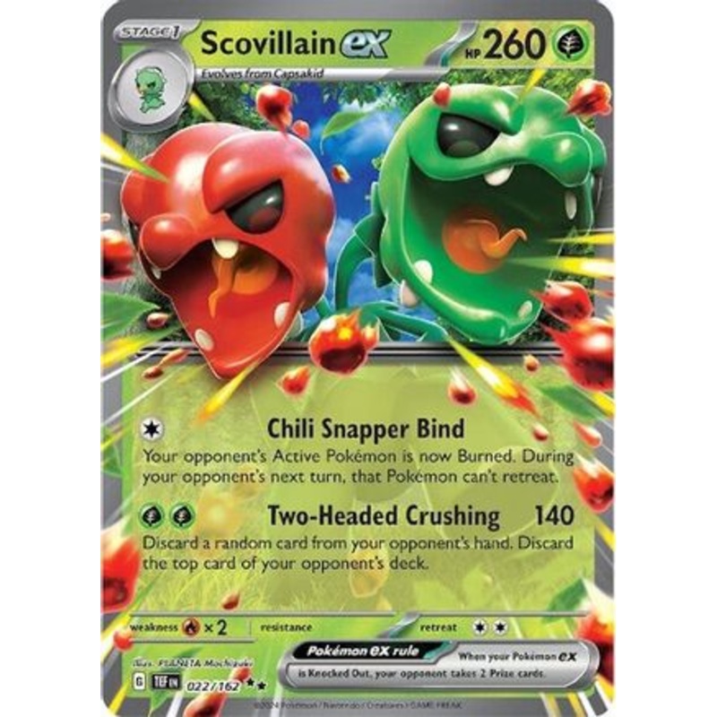 Scovillain ex 022/162  - Holofoil SV05 Temporal Forces - Double Rare