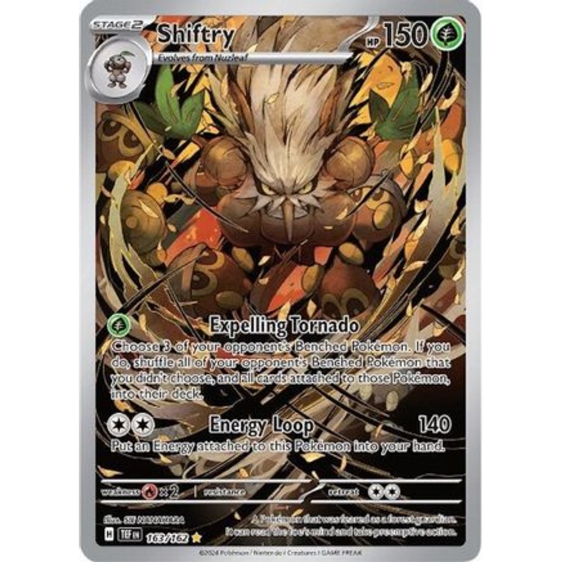 Shiftry 163/162  - Holofoil SV05 Temporal Forces - Illustration Rare