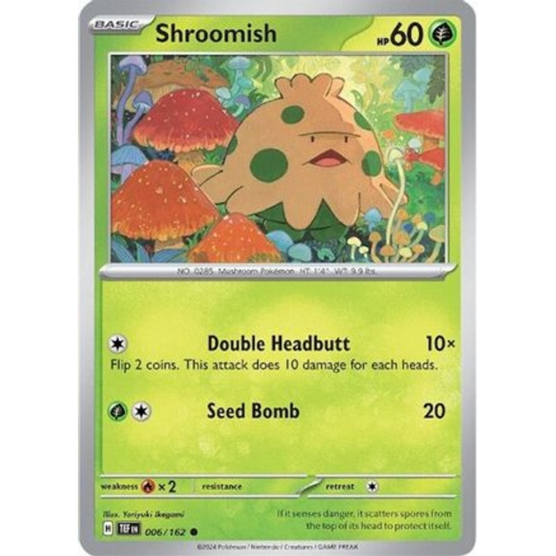 Shroomish 006/162  - Reverse Holofoil SV05 Temporal Forces - Common