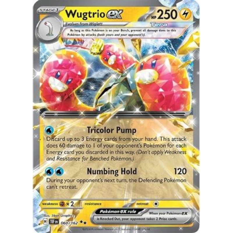 Wugtrio ex 060/162  - Holofoil SV05 Temporal Forces - Double Rare