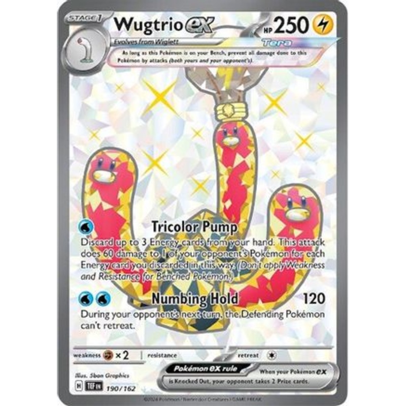 Wugtrio ex 190/162  - Holofoil SV05 Temporal Forces - Ultra Rare