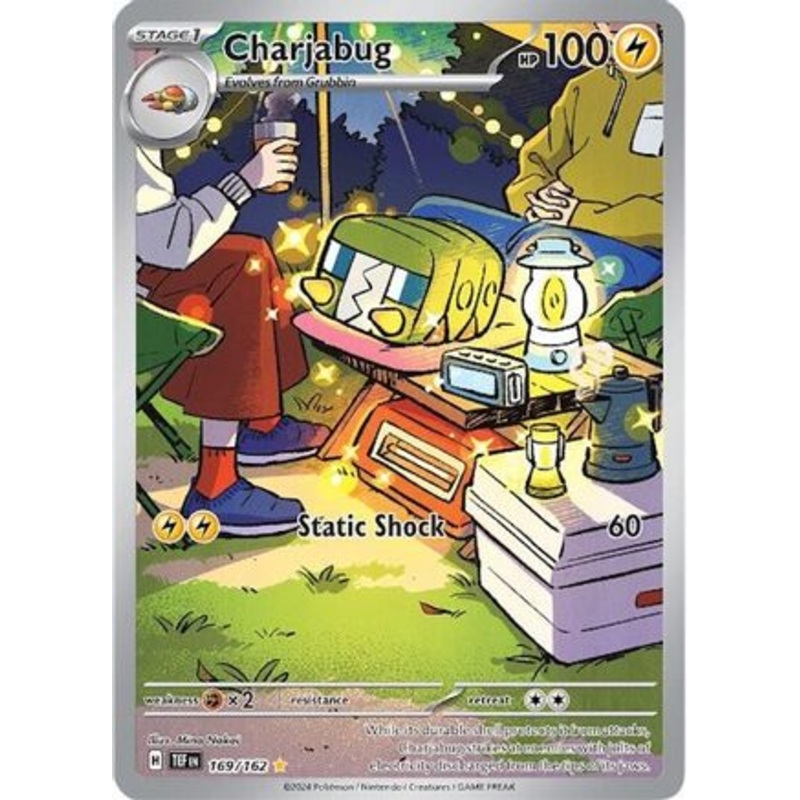 Charjabug 169/162  - Holofoil SV05 Temporal Forces - Illustration Rare