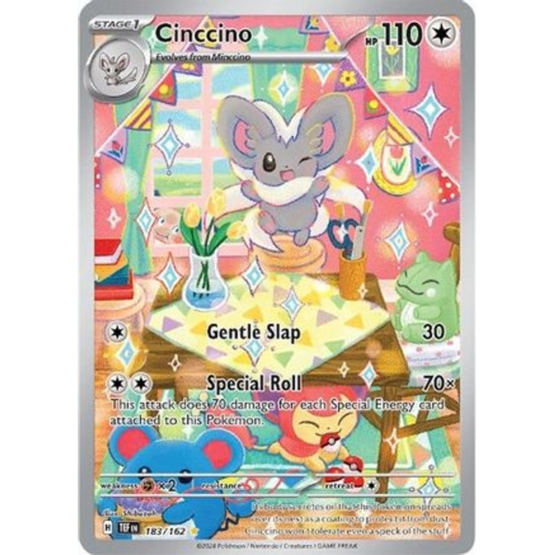 Cinccino 183/162  - Holofoil SV05 Temporal Forces - Illustration Rare