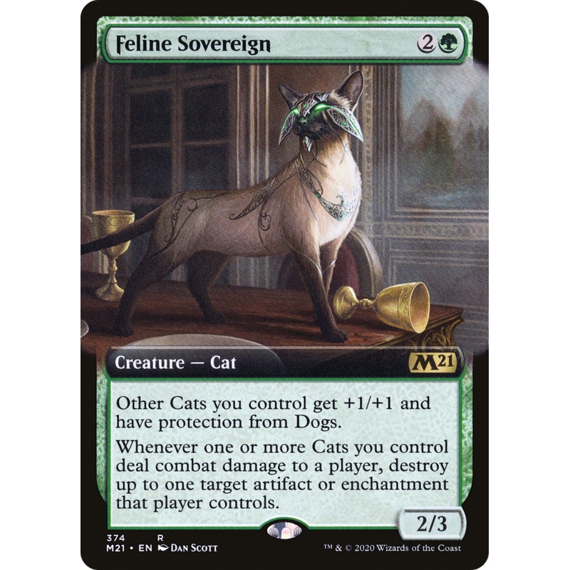 Feline Sovereign (M21-374) - Core Set 2021: (Extended Art) Foil