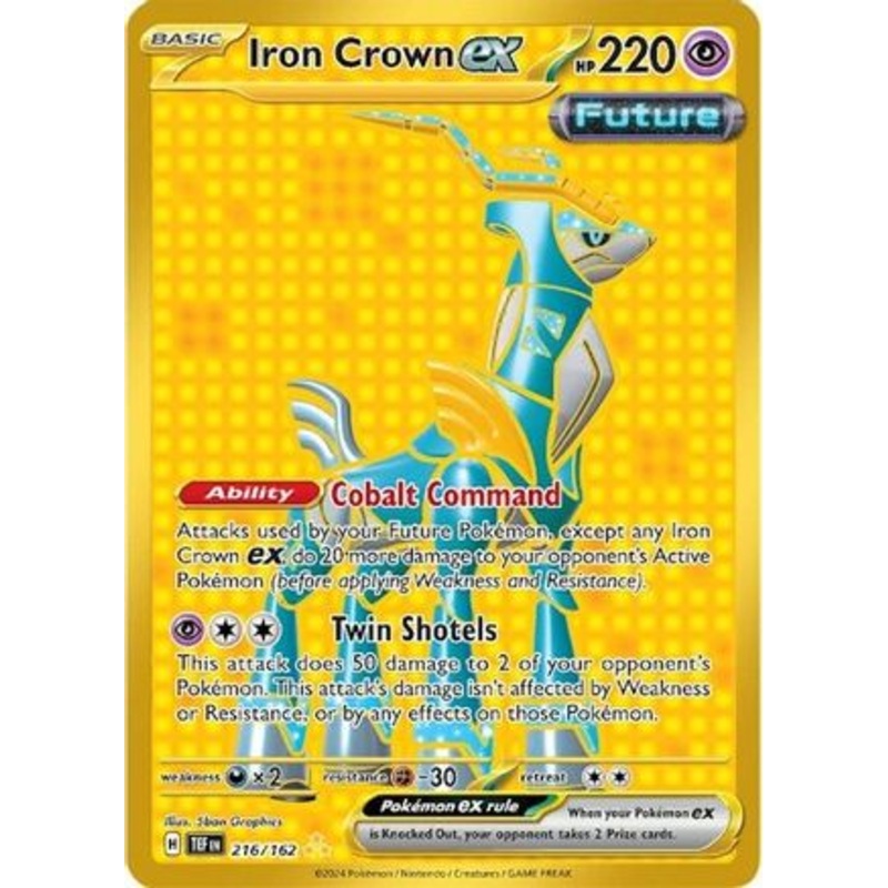 Iron Crown ex 216/162  - Holofoil SV05 Temporal Forces - Hyper Rare
