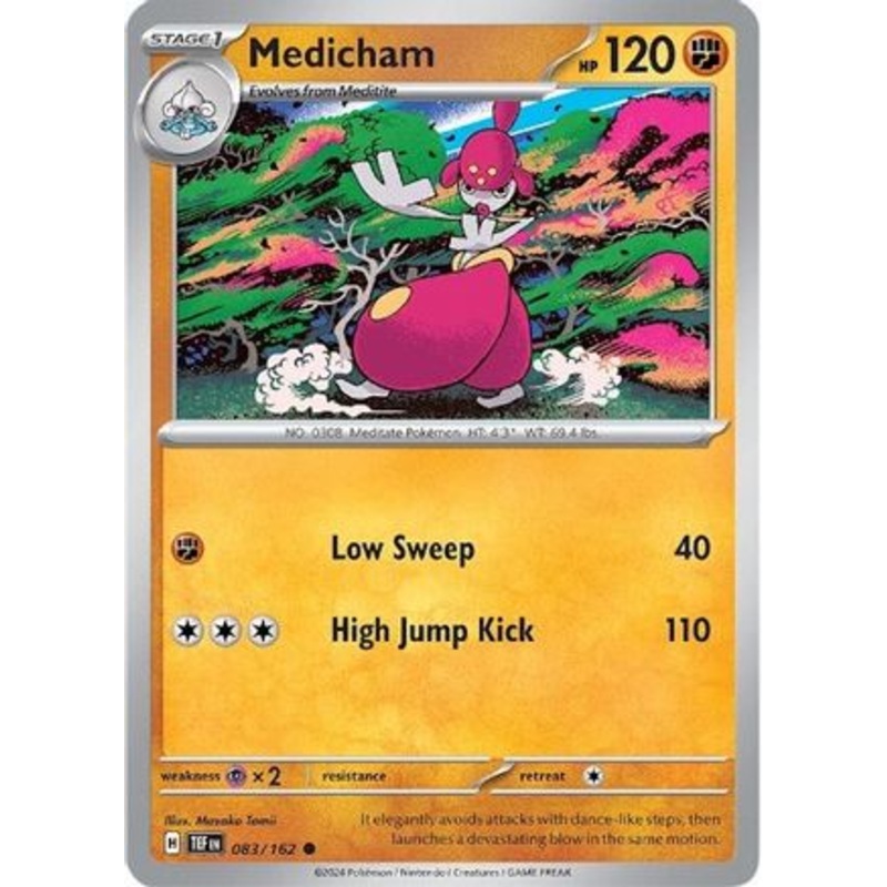 Medicham 083/162  - Reverse Holofoil SV05 Temporal Forces - Common