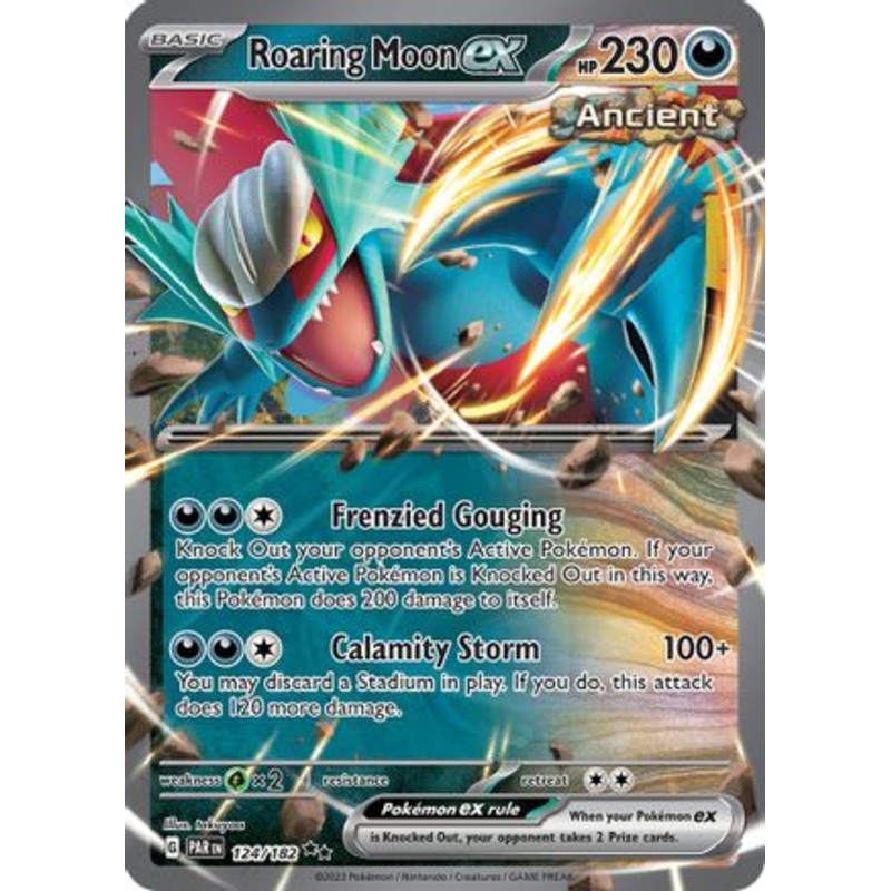 Roaring Moon ex 124/182  - Holofoil SV04 Paradox Rift - Double Rare