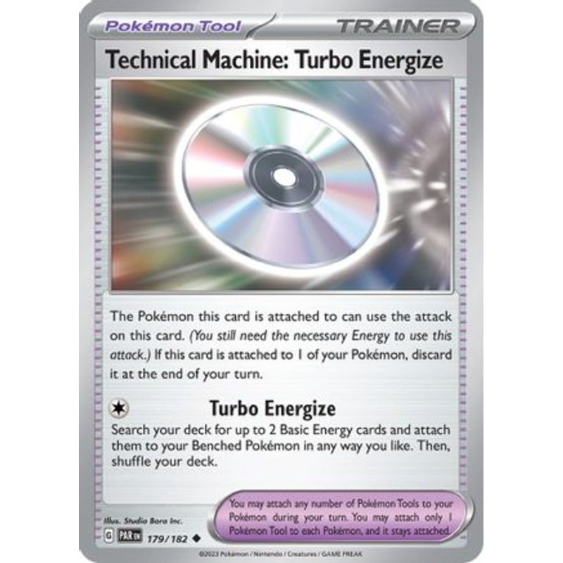 Technical Machine: Turbo Energize 179/182  - Reverse Holofoil SV04 Paradox Rift - Uncommon
