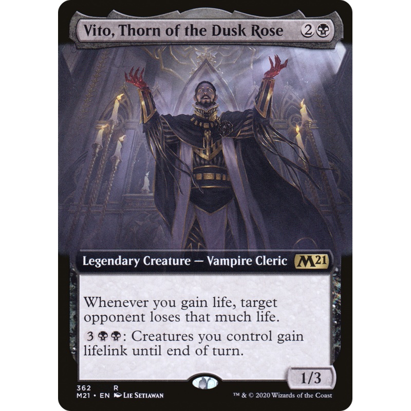 Vito, Thorn of the Dusk Rose (M21-362) - Core Set 2021: (Extended Art)