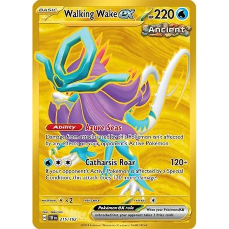 Walking Wake ex 215/162  - Holofoil SV05 Temporal Forces - Hyper Rare